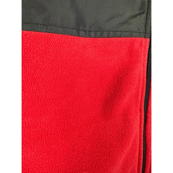Disney Men’s Mickey Mouse Fleece Jacket XL Red Black Full Zip Graphic New - Picture 9 of 15